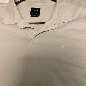 Mint green / blue polo